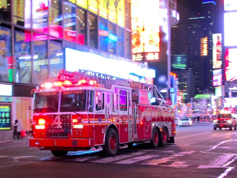 Firetruck New York City NYC Times Square Siren