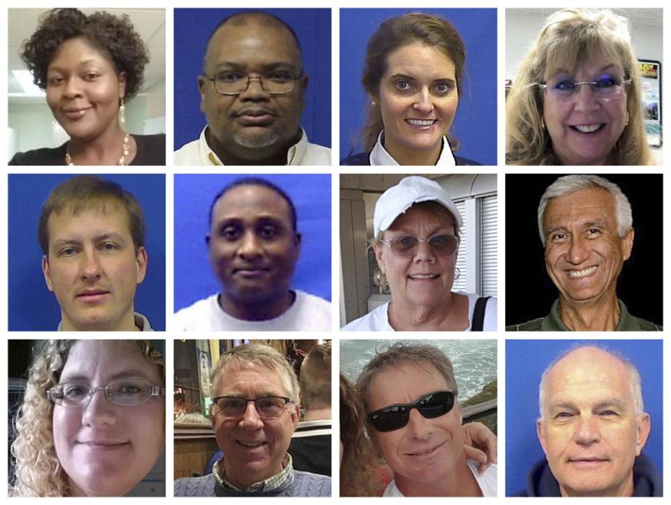 Top row from left: Laquita C Brown, Ryan Keith Cox, Tara Welch Gallagher and Mary Louise Gayle. Middle row from left: Alexander Mikhail Gusev, Joshua A Hardy, Michelle ‘Missy’ Langer and Richard H Nettleton. Bottom row from left: Katherine A Nixon, Christopher Kelly Rapp, Herbert “Bert” Snelling and Robert “Bobby” Williams.