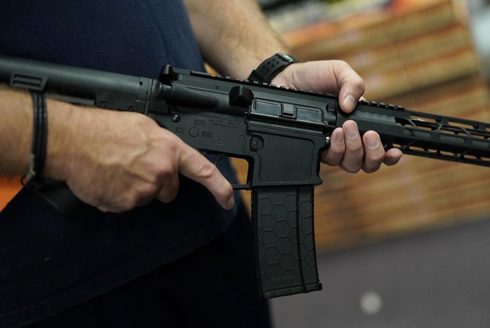 An AR-15 rifle. (Timothy A. Clary/AFP/Getty Images/TNS)