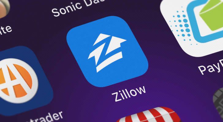 zillow app icon on a mobile phone