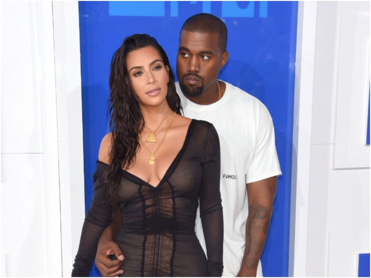 Kim Kardashian Kanye West couples photo