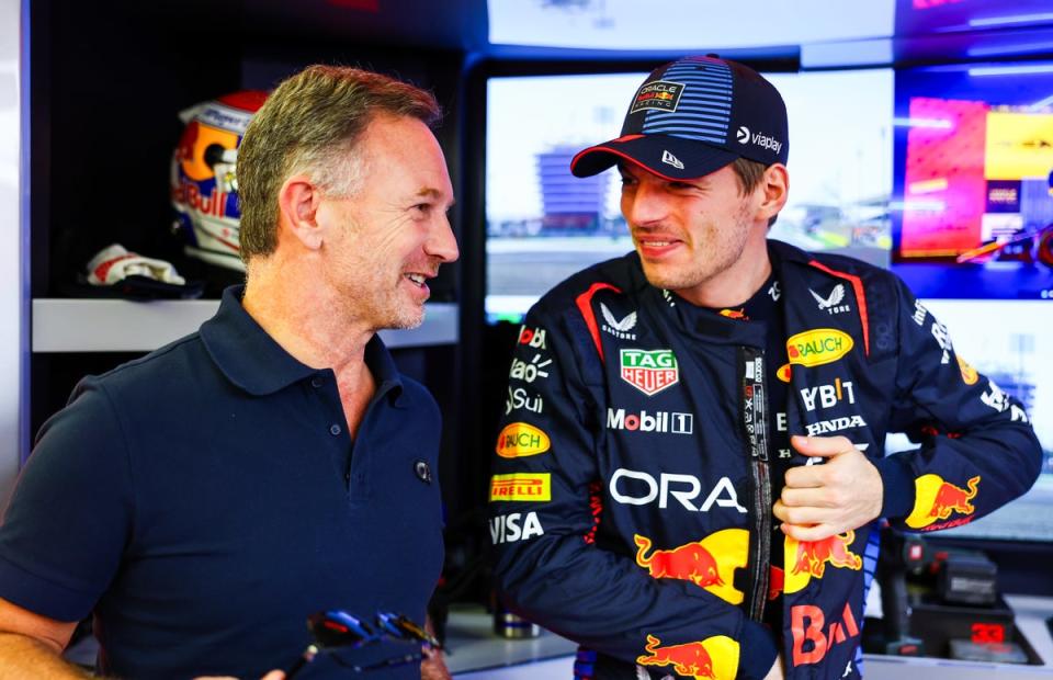 Horner will be in the paddock this weekend at the Bahrain Grand Prix (Getty)