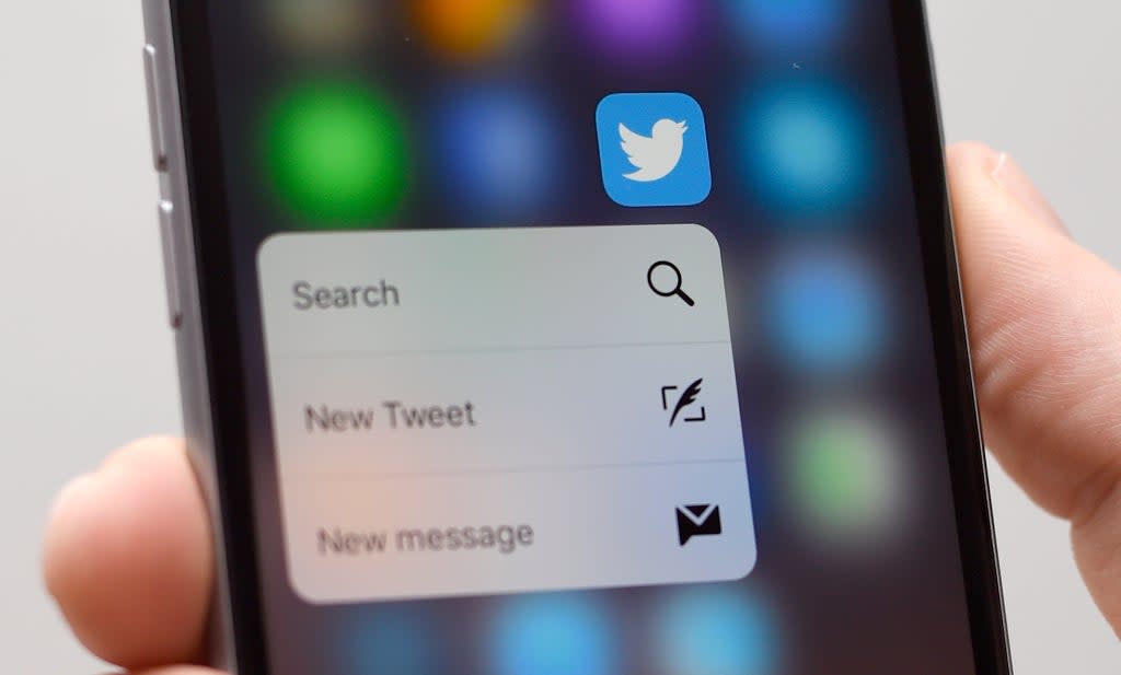 The Twitter app on an Apple iPhone 6s (PA) (PA Archive)