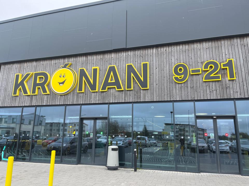 A Krónan grocery store in Iceland.