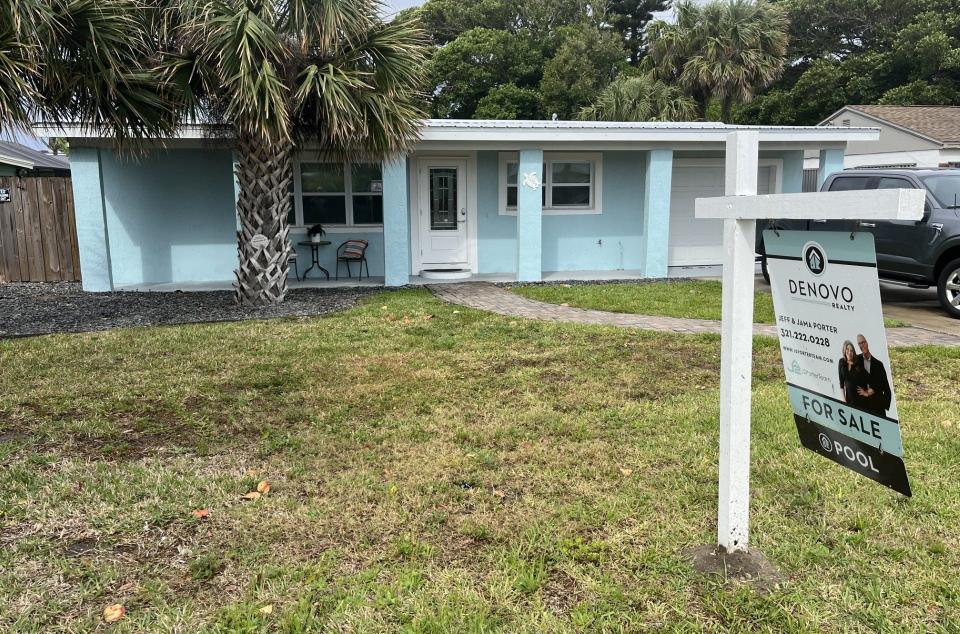 This home in south Cocoa Beach is among those currently on the market.