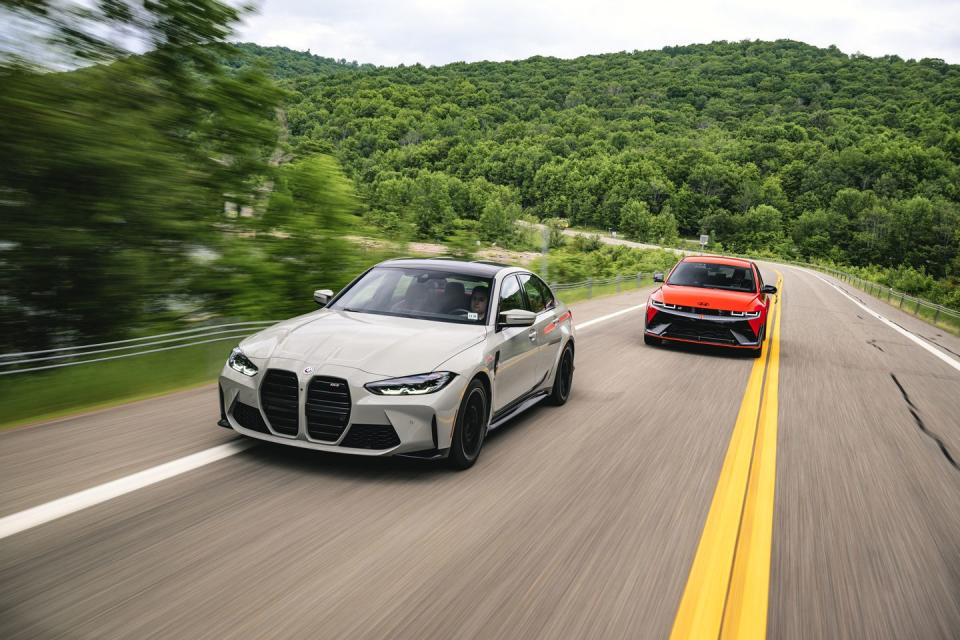 bmw m3 and hyundai ioniq 5 n