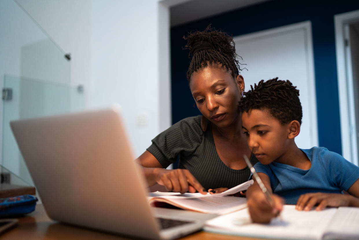 When kids head back to school, routines and schedules change drastically. Experts say it's OK for parents to feel sad as they adjust to a new school year. (Photo: Getty Creative)