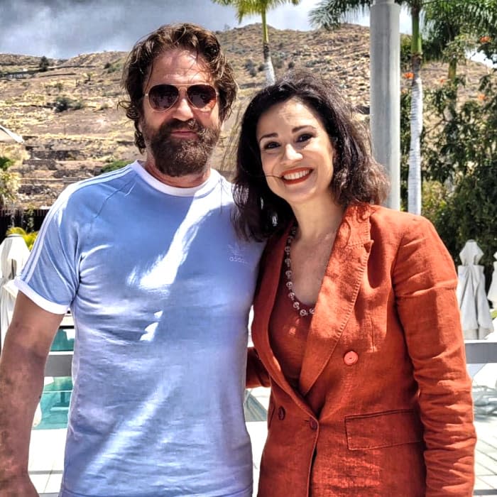 Gerard Butler y Silvia Jato en Canarias