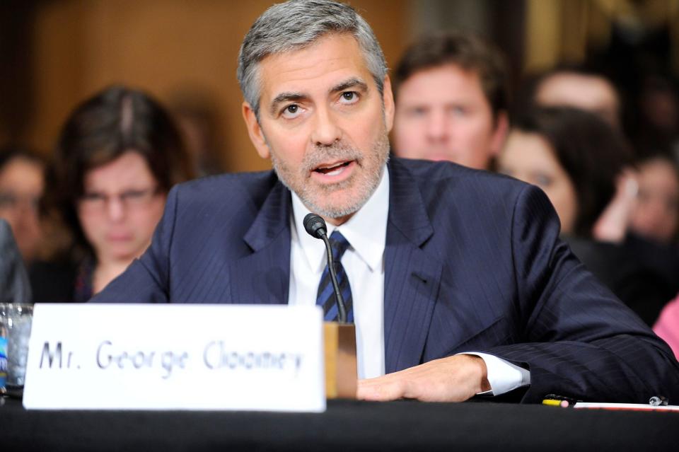 <p>Clooney's passion for human rights issues has taken him more officially to Washington, too, like in 2012, when he testified before the U.S. Senate Committee on Foreign Relations.</p>