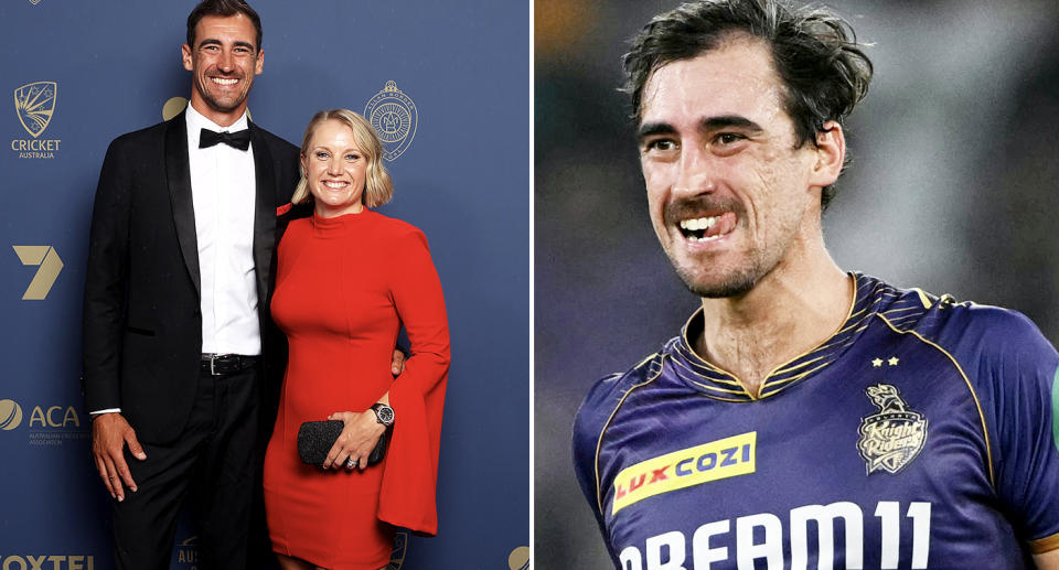 Mitchell Starc and Alyssa Healy.