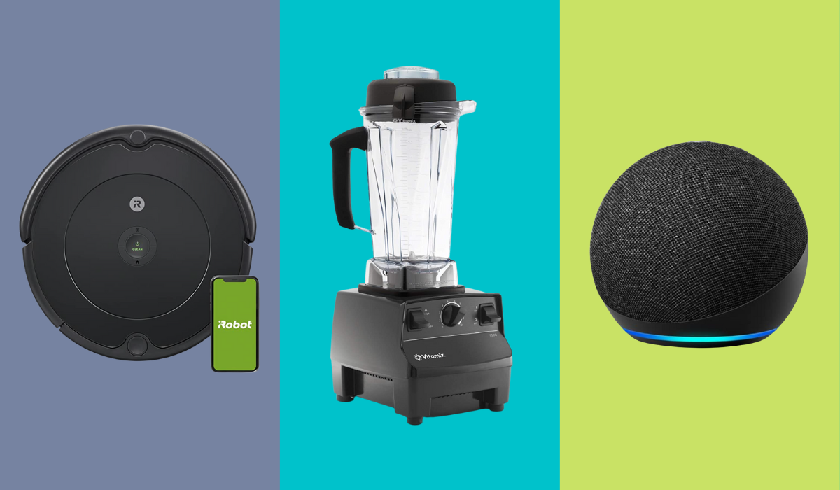 Roomba, Vitamix, and Echo Dot (Photo: Amazon)