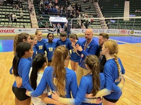 Webster Schroeder won the NYSPHSAA Class AA championship Sunday in Glen Falls. It was the program's first girls volleyball state championship.