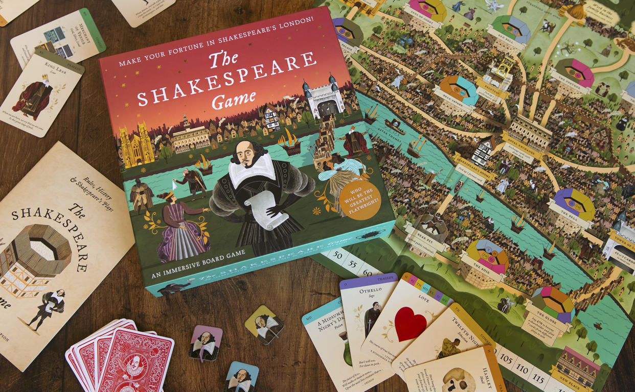 This photo shows The Shakespeare Game. Board games are among the many amusements for adults that make great holiday gifts. (Laurence King Publishing via AP