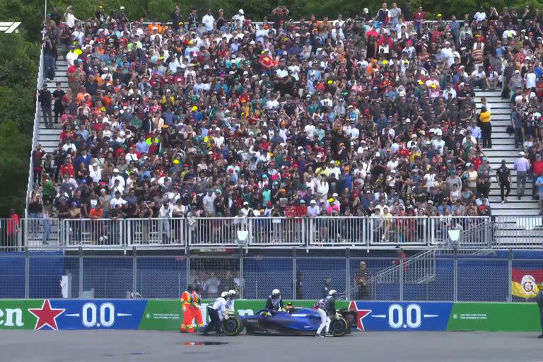 Logan Sargenti, el primer piloto en abandonar en el Gran Premio de Canadá