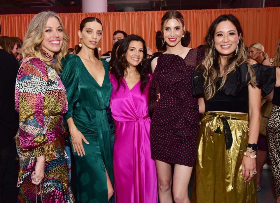 Kim Fleissner, Angela Sarafyan, Shira Suveyke, Whitney Port, and Caroline Maguire