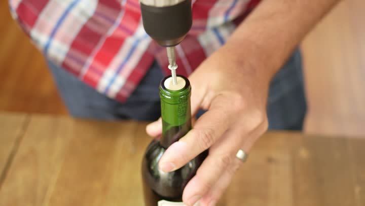 Open a Bottle With a Drill