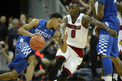 Tyler Ulis' 12 second-half points kept Kentucky in control late against Louisville. (USAT)