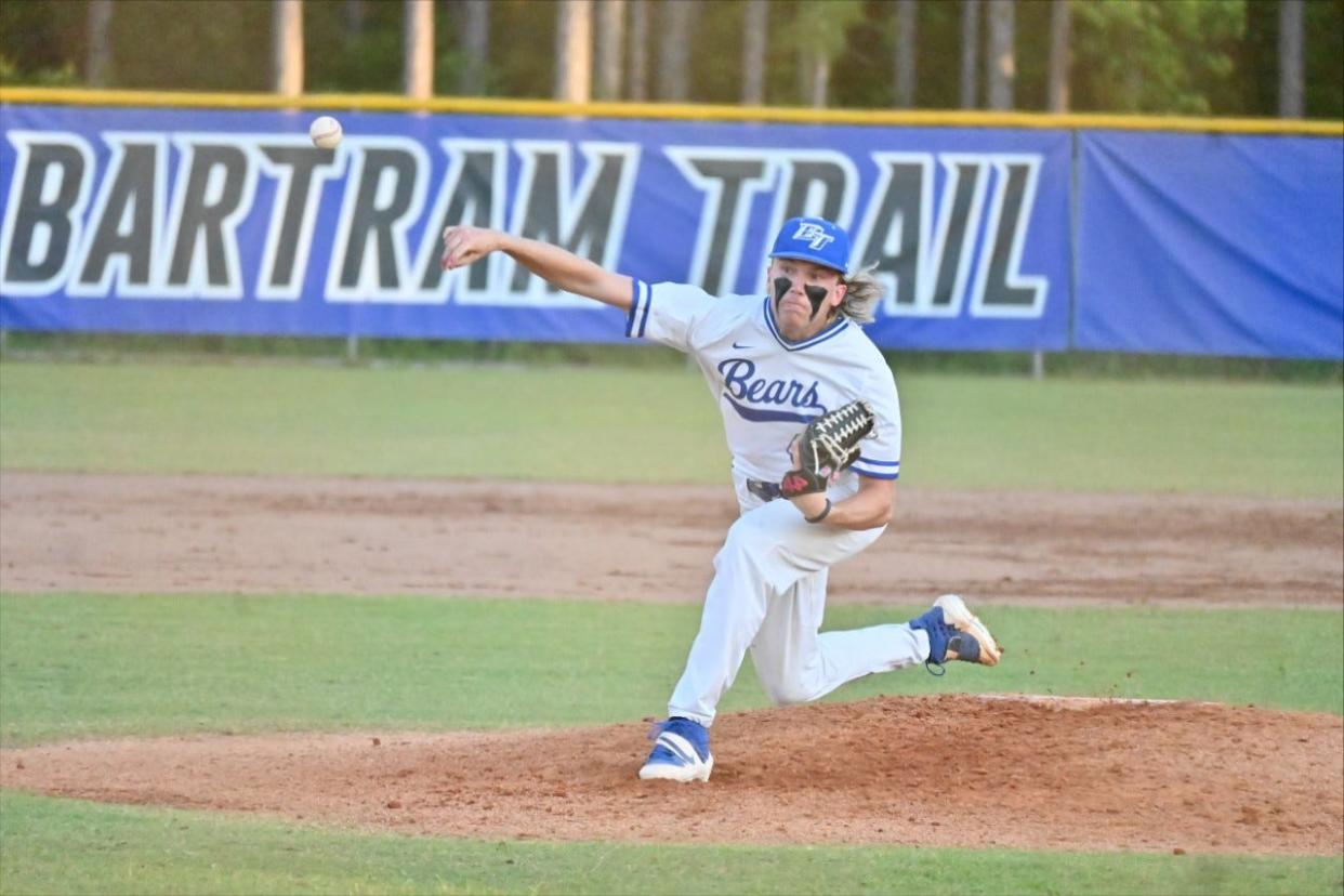 Hunter Pankey started Tuesday's Region 1-7A baseball final on the mound for Bartram Trail.