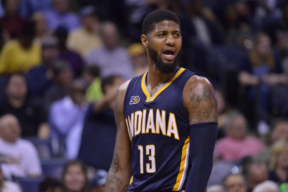 The Pacers are fielding trade offers for Paul George. (AP)