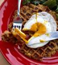 <p>It's stuffing for breakfast! Our dream come true.</p><p><em><a href="https://www.goodhousekeeping.com/holidays/thanksgiving-ideas/a35466/make-waffles-from-leftover-stuffing/" rel="nofollow noopener" target="_blank" data-ylk="slk:Get the recipe for Leftover Stuffing Waffles »;elm:context_link;itc:0;sec:content-canvas" class="link ">Get the recipe for Leftover Stuffing Waffles »</a></em></p><p><strong>RELATED: </strong><a href="https://www.goodhousekeeping.com/holidays/thanksgiving-ideas/g29107353/thanksgiving-breakfast-ideas/" rel="nofollow noopener" target="_blank" data-ylk="slk:25 Best Thanksgiving Breakfast Recipes to Fuel Your Turkey Day Morning;elm:context_link;itc:0;sec:content-canvas" class="link ">25 Best Thanksgiving Breakfast Recipes to Fuel Your Turkey Day Morning</a></p>