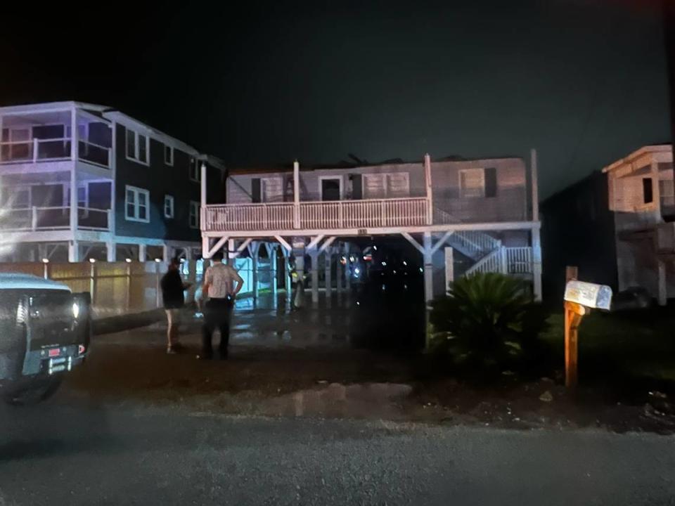 A tornado damaged a Cherry Grove home late in the evening on Wednesday, Aug. 30. The severe weather came from Tropical Storm Idalia as it neared the Myrtle Beach area. 