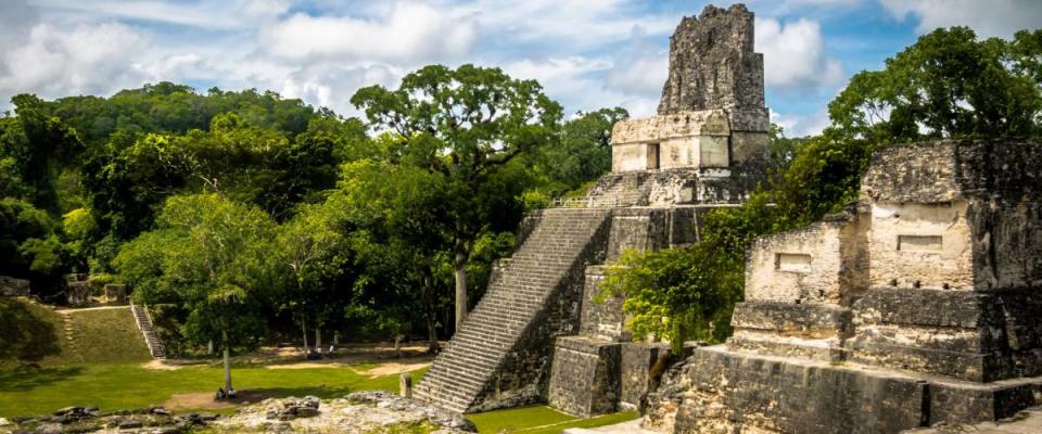 Mayan Temple II at Tikal National Park - Guatemala