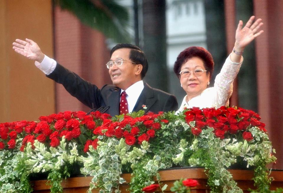 陳水扁總統時代第一與第二任期，都找呂秀蓮作為副總統。圖片來源：REUTERS/Wally Santana/Pool