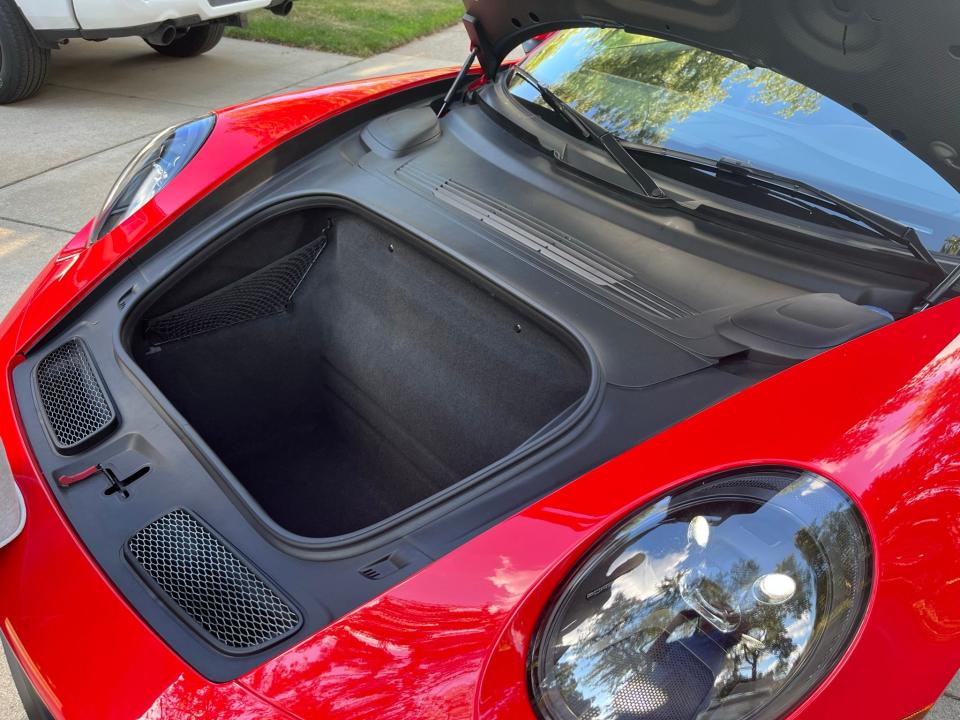 2022 Porsche 911 GT3 cargo compartment