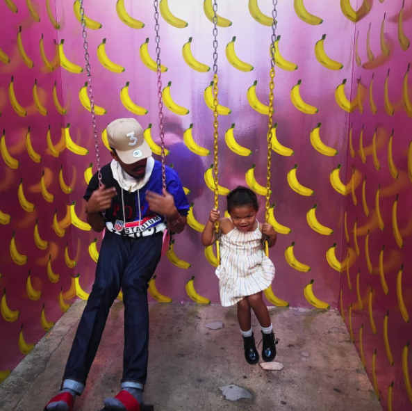 <p>The rapper brought his daughter, Kensli, to the Museum of Ice Cream and it was — wait for it —<br> bananas. (Photo: Chance the Rapper via Instagram) </p>