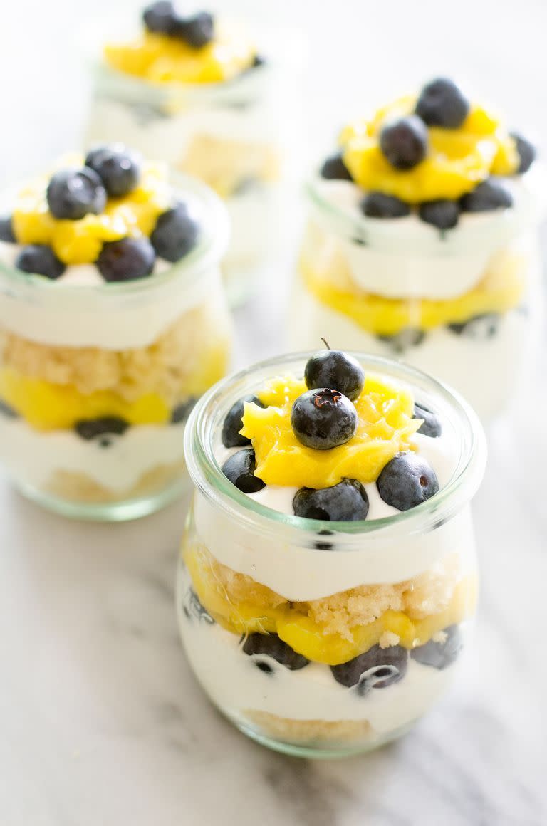 Individual Lemon-Blueberry Trifles