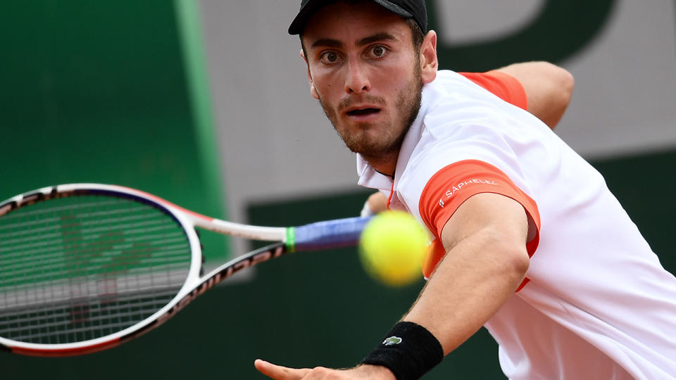 Elliot Benchetrit, pictured here in action at the 2019 French Open.