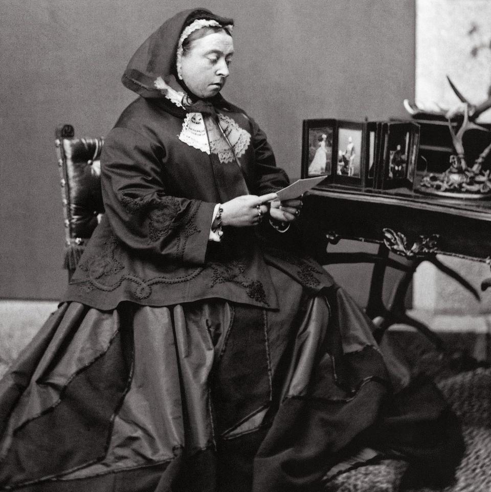 'Mourning ostentatiously': Queen Victoria in 1867, six years after her husband's death