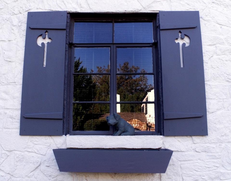 Shutters on the Hatchet House at 1901 Carey Place.