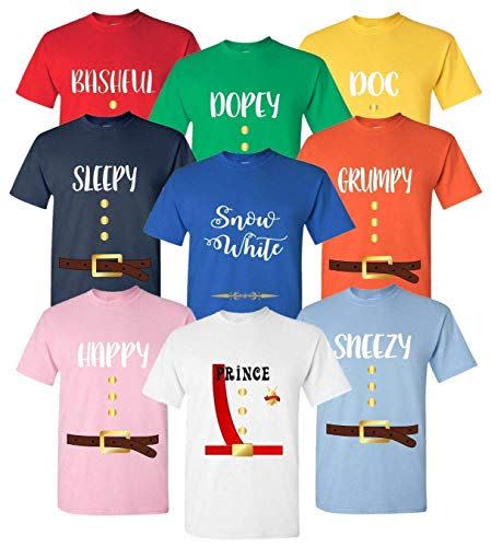 Goo Design 7 Dwarfs Adult T-Shirts