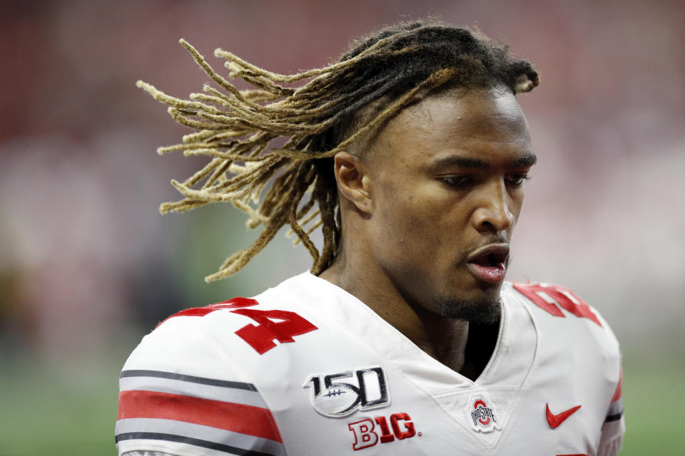 Ohio State DB Shaun Wade returned to school and could be one of the first DBs off the board in the 2021 draft. (Photo by Joe Robbins/Getty Images)