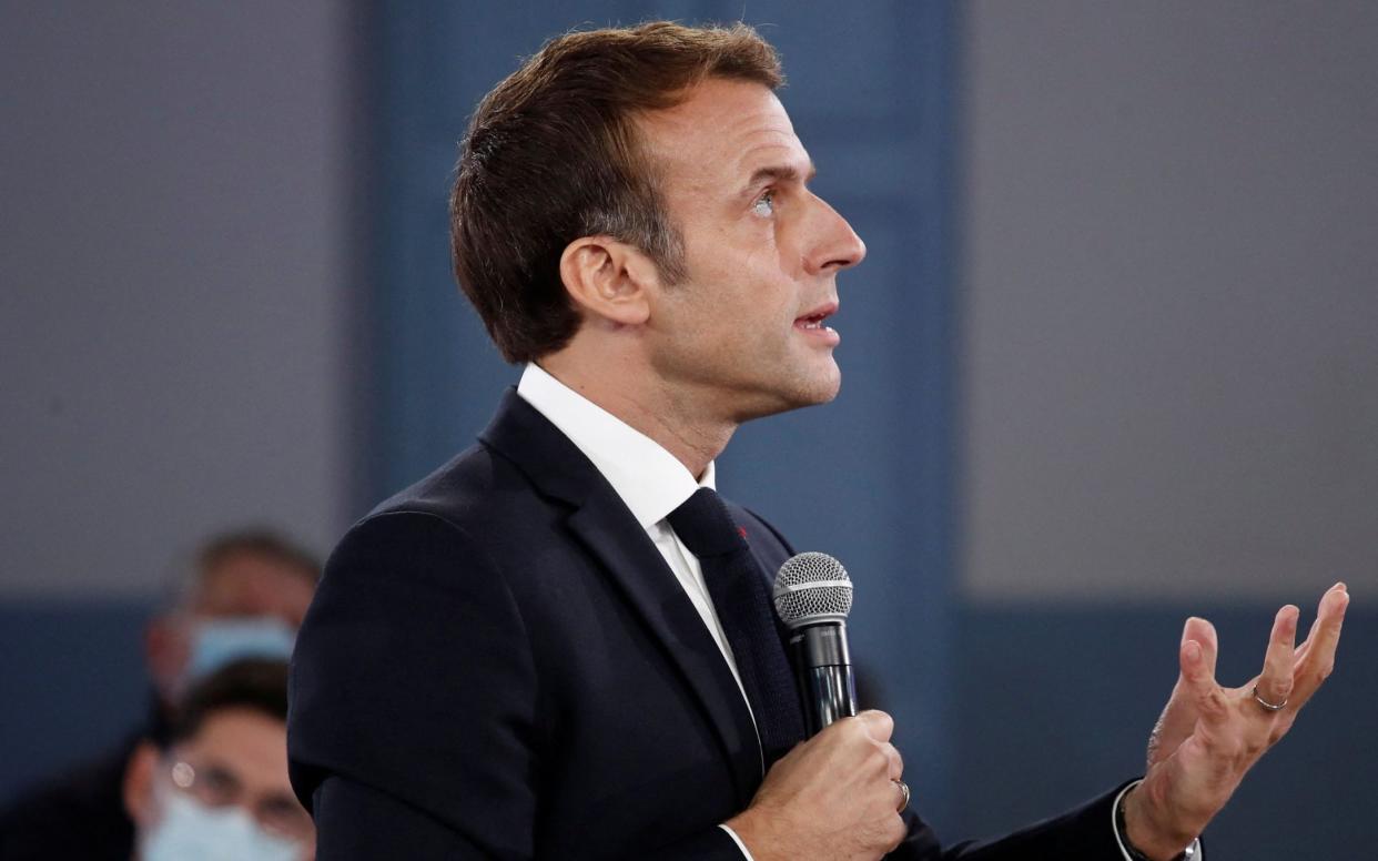 Emmanuel Macron pledged that 'we will not abandon our fishermen' - Benoit Tessier/AFP via Getty Images