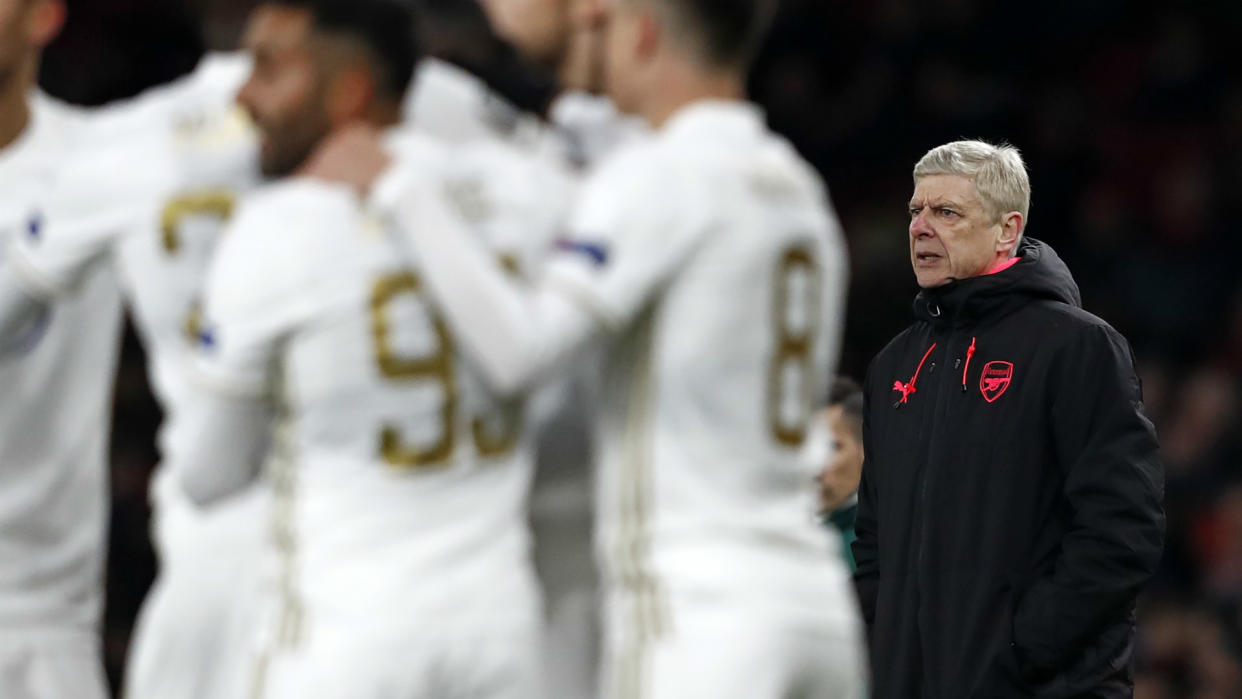 Not good enough: Arsenal were slated by their manager last night – and must improve in the next stage