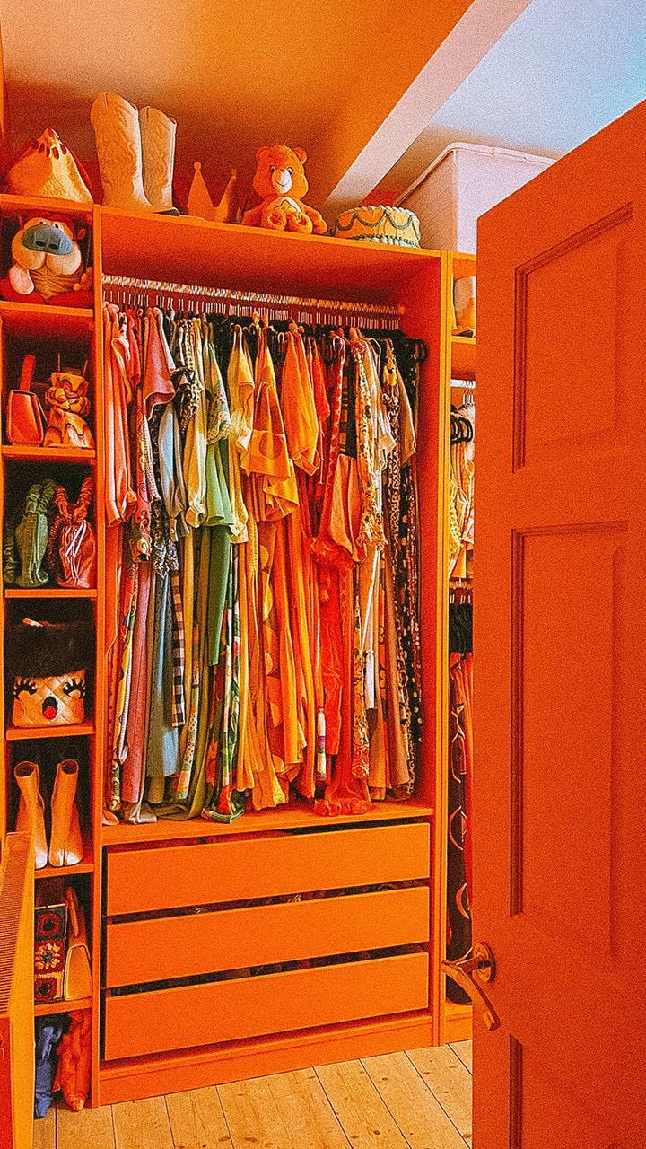 Scott orange closet