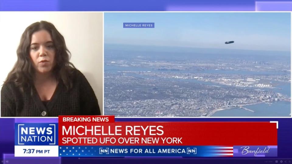 Michelle Reyes caught a video of a mysterious “flying cylinder.” NewsNation