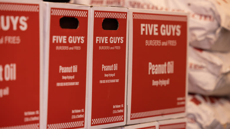 Five Guys peanut oil