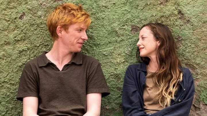 Domhnall Gleeson and Andrea Riseborough in Alice & Jack.