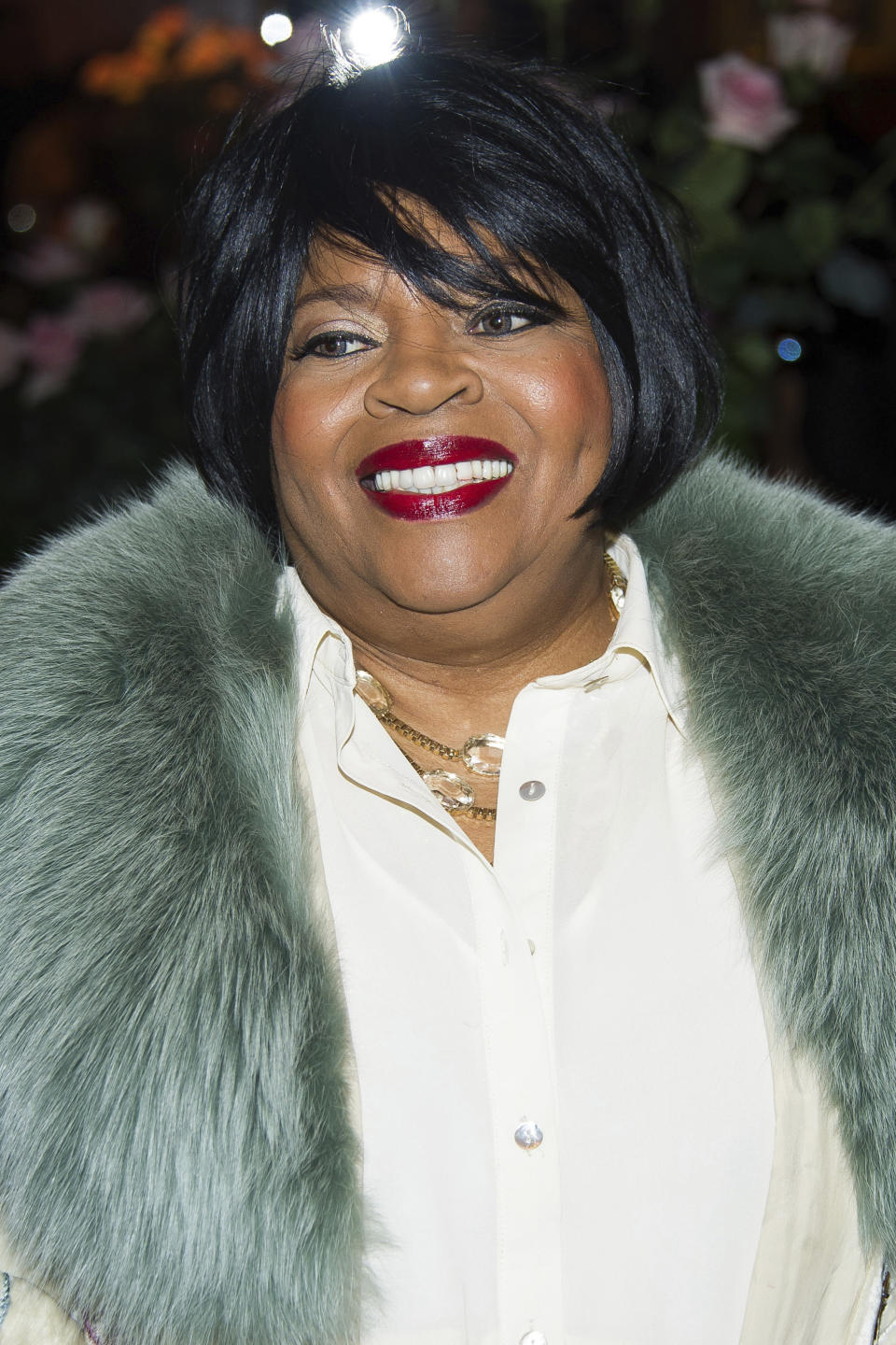 FILE - Sarah Dash attends Aretha Franklin's annual birthday bash in New York on March 22, 2015. Dash, who co-founded of the all-female singing group Labelle with Patti Labelle and Nona Hendryx, which is best known for their raucous 1974 hit “Lady Marmalade,” has died. She was 76. Labelle and Hendryx announced their bandmate's death Monday on social media. (Photo by Charles Sykes/Invision/AP, File)