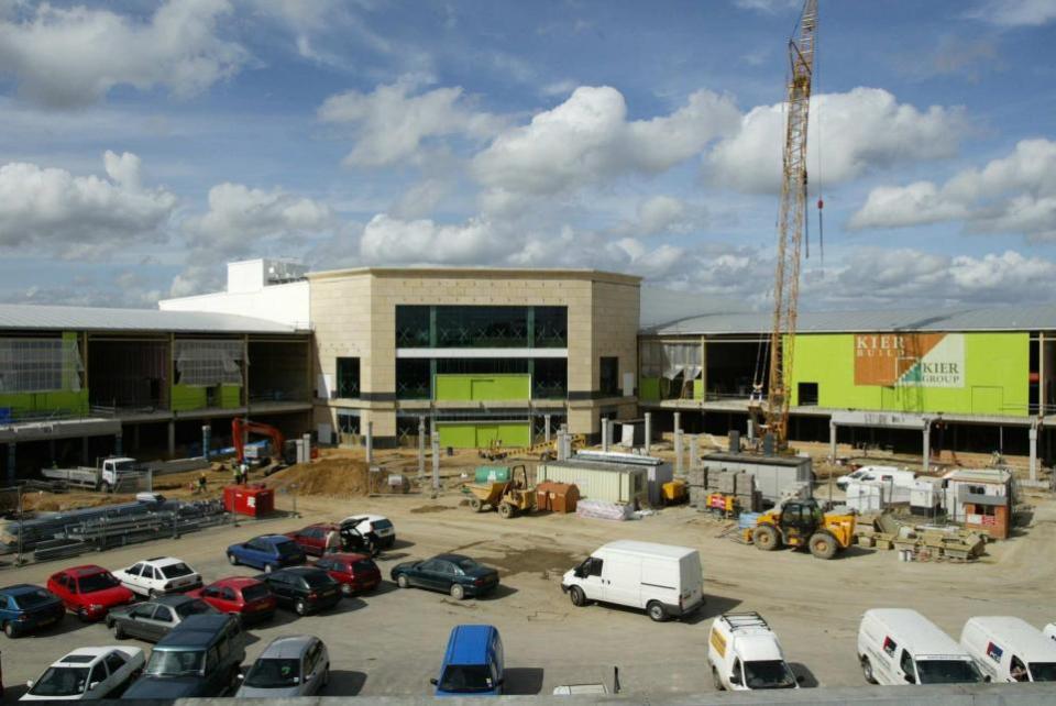 Bournemouth Echo: castle2 - pic by Richard Crease - The new Marks and Spencer store nears completion at the castlepoint centre