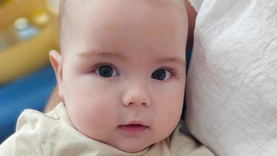 Family photos posted to GoFundMe of Louis "the Brave" Boylen. Rob and Justine’s youngest 6-month-old son Louis Ivo Boylen., , Louis has been diagnosed with the very rare Li -Fraumeni Syndrome after having a Grade 3 Choroid Plexus Carcinoma brain tumor removed on the 26th February 2024. Picture: GoFundMe