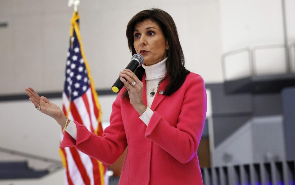 Nikki Haley has insisted she is not thinking about second place