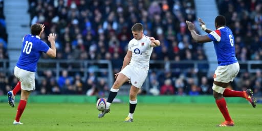 Owen Farrell played fly last years as England thrashed France at Twickenham but faces completely changed half-back pairing and back row on Sunday