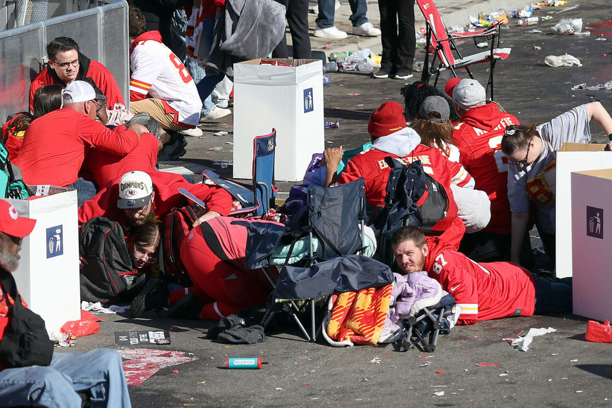 chaos shooting Kansas City Chiefs Super Bowl Parade shooting (Jamie Squire / Getty Images)