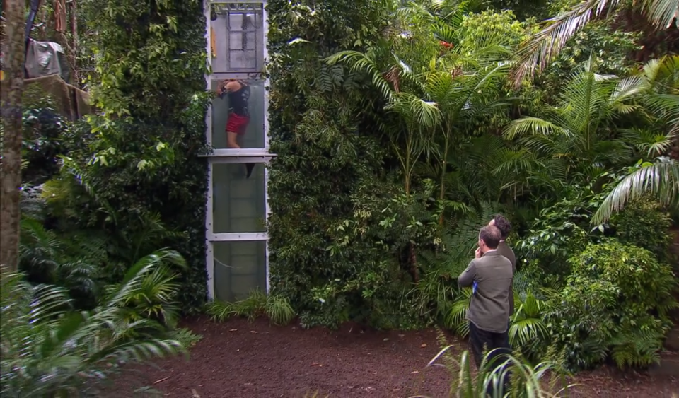 Amir takes part in his second Bushtucker Trial. Copyright [ITV]