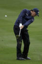 Phil Mickelson hits from the fairway on the fifth hole during the first round of the Desert Classic golf tournament at La Quinta Country Club on Thursday, Jan. 17, 2019, in La Quinta, Calif. (AP Photo/Chris Carlson)