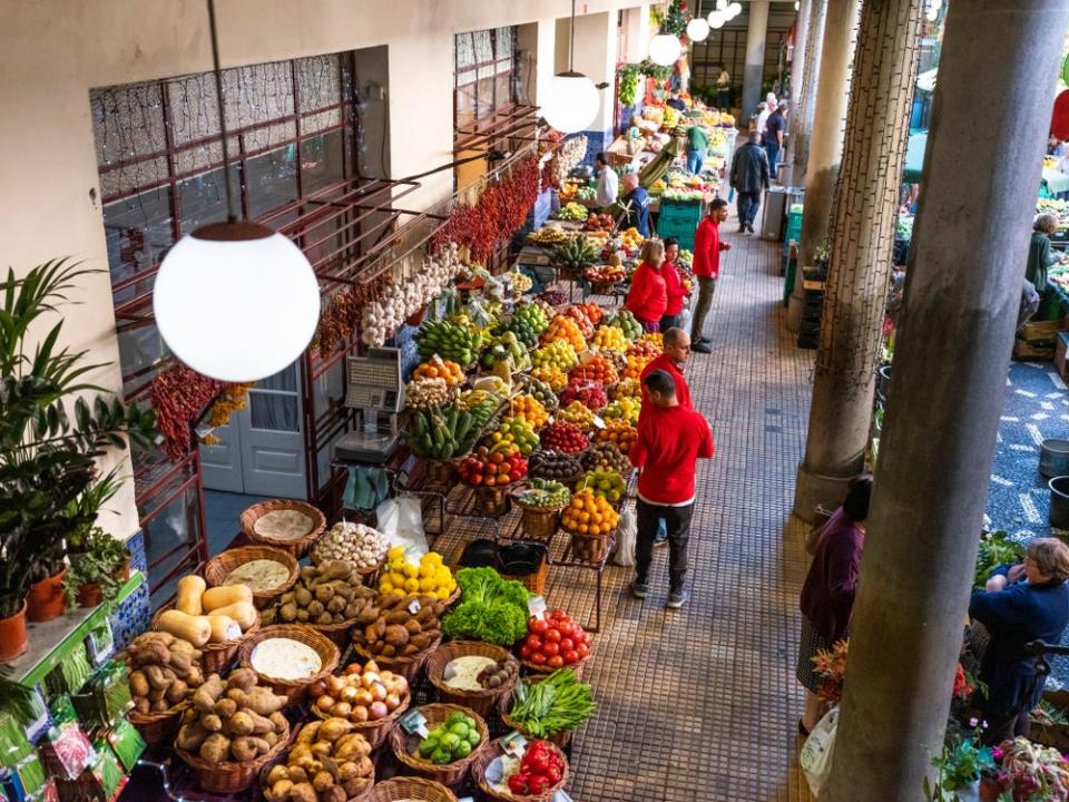 Market in funchal madeira